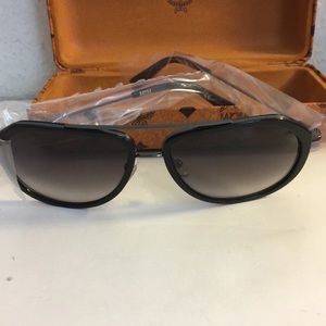MCM 58mm Aviator Sunglasses  Lens Color: Black (smoke gradient lens) - Size: 58-